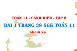 Bài 1 trang 38 Toán 11 tập 2 Cánh Diều